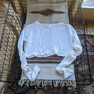 Free people crop top long sleeve